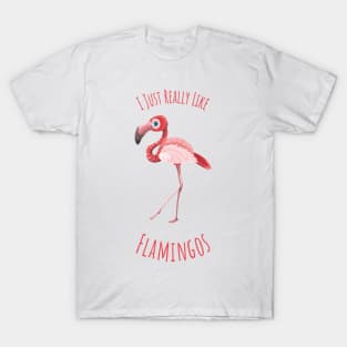 I Just Really like Flamingos - v2.1 T-Shirt